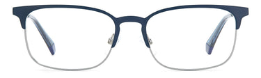 Premium Men Polaroid Eyeglasses: PLD D441 - Mate Blue Ruthenium - SpecSMART Eye Clinic (Front View)